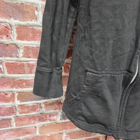 Spiral Hoodie XL | Black Zip Up Floral Gothic Boho Streetwear Y2K Alt Style - Picture 5 of 8